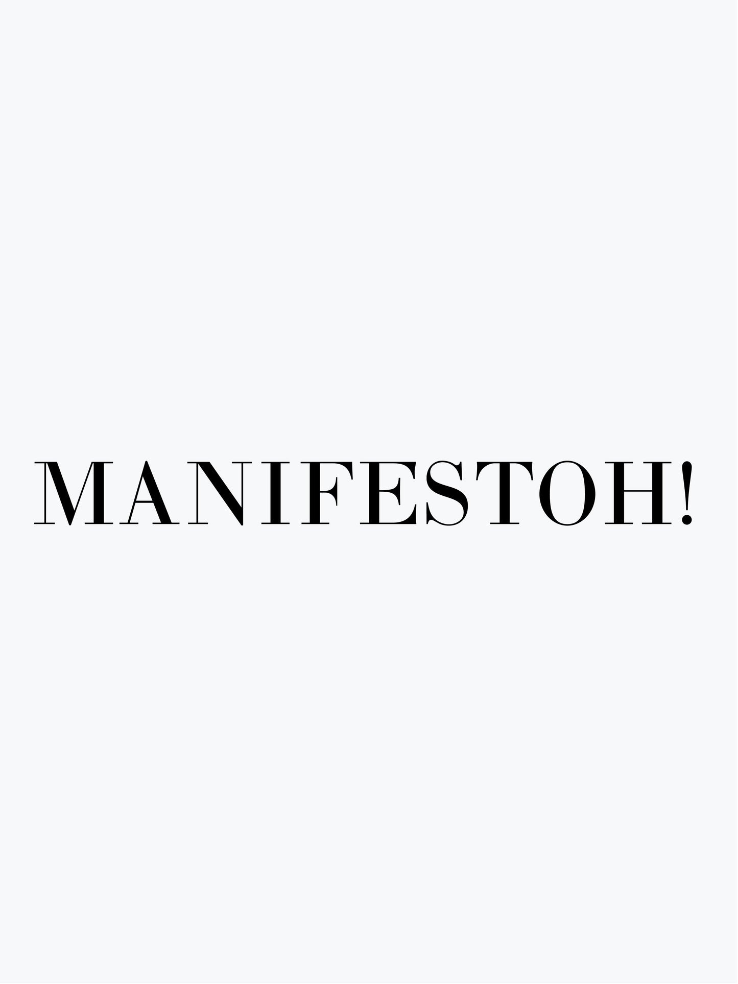 MANIFESTOH! Subscription